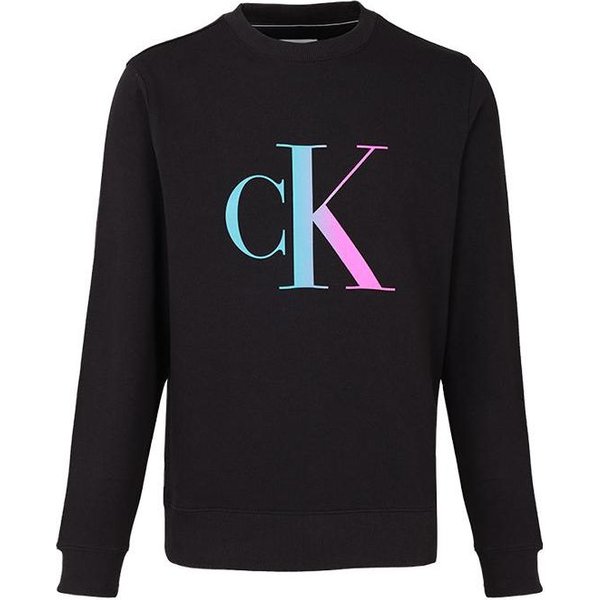 Sudadera Con GráFico Del Logo Calvin Klein Para Hombre Sudadera Negra J30J320841-BEH L-image