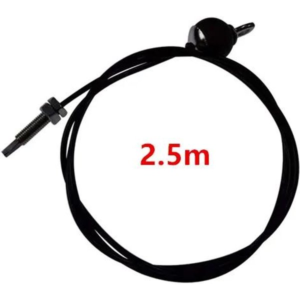 Cuerda De Cable De Acero Para Gimnasio De 2M-5M Piezas De Repuesto De Acero De Alta Resistencia Para Cable De Polea De Gimnasio En Casa Extras DiáMetro 5Mm Alta Calidad PráCtico Uso Diario-image
