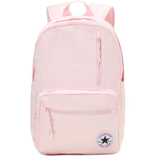 Mochila Converse De Color SóLido, Moda Simple, VersáTil, De PoliéSter, Mediana, Unisex, Rosa CV2433025PS-009 Light Pink White-image