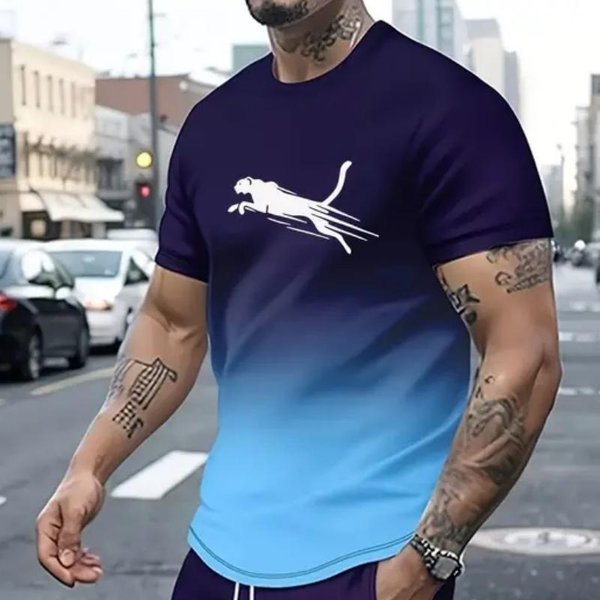 Letnie Koszulki MęSkie 3D Print T-Shirt Street Fashion Koszulki Z KróTkim RęKawem LuźNe MęSkie Koszulki Oversize Koszulki OdzieżOwe M-image