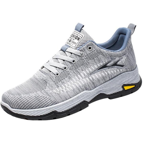 Zapatos De Hombre Nuevos Zapatos Casuales Zapatilla De Hombre Transpirable Flyknit Zapatillas De Running Con Cordones Moda Zapatos Casuales 45-image