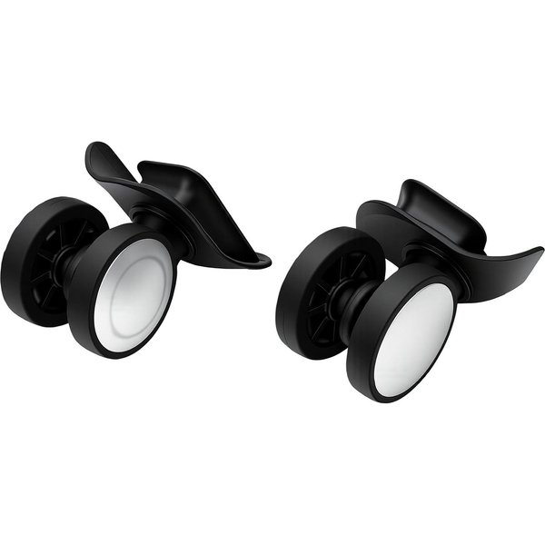 Ruedas Para Maleta Universal Doble Fila Ruedas De Carrito Para Maleta Repuesto Rodamiento Suave Silencioso Black-image