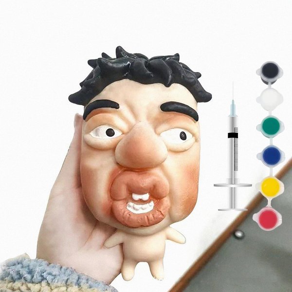 Zabawna Zabawka Squishy Do Wyciskania Pryszczy Szybko OdbijająCy Się Model Twarzy Do śCiskania OdstresowująCa Zabawka Fidget Dla DorosłYch Dzieci Zabawny GadżEt Prezent Na Dowcip-image