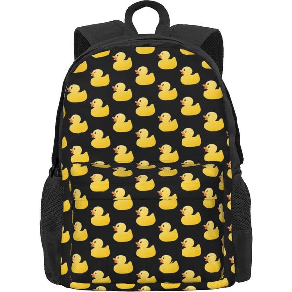 Wiele Kaczek Plecak Nadruk ZwierzęCy MęSki Poliester Plecaki PodróżNe DużE Kawaii Plecaki Szkolne Rucksack 36X32X10Cm-image