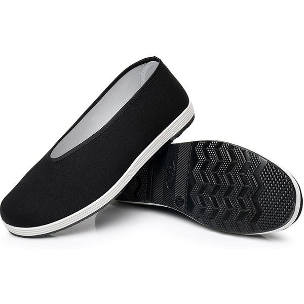 Neutralne ChińSkie Tradycyjne BawełNiane Buty Kung Fu Tai Chi Trening Sztuk Walki Buty Sportowe OddychająCe I Odporne Na ZużYcie Sportowe 43 Black-image