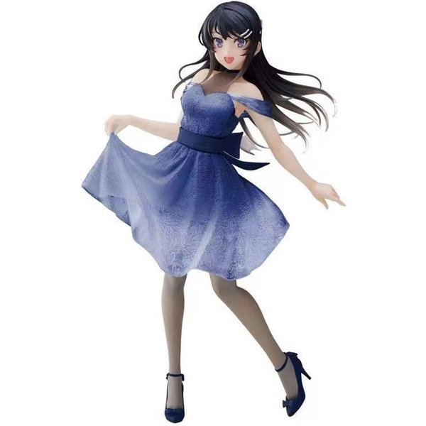 Anime Seishun Buta Yarou Wa Bunny Girl Senpai No Yume Wo Minai Sakurajima Mai Figura MuñEca Bunny Girl Juguetes Modelo De AccióN Regalo Para Fans Gray-image