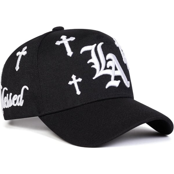 Gorras De BéIsbol Unisex GóTicas Bordado La Cross Primavera OtoñO Ajustables Para Exteriores Casuales Gorra Protectora Solar Gorra Deportiva White-image