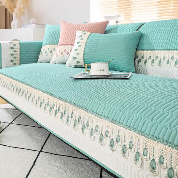 CojíN De Sofá Universal De AlgodóN Lavado Para Las Cuatro Estaciones Simple Antideslizante CojíN Estilo NóRdico Toalla De Sofá Engrosada Exterior 70*70Cm-image