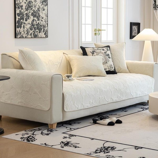 CojíN De Sofá OtoñO E Invierno Felpa Antideslizante CojíN De Asiento De Alta Gama Cubierta De Sofá PañO Toalla CojíN De Asiento Grueso De Invierno 70*70Cm Gray-image