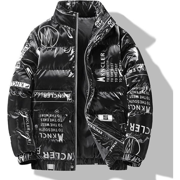 Nowy PłAszcz Jesień I Zima BawełNiany PłAszcz MęSki Trend Przystojny Modny PłAszcz CiepłY KołNierzyk StóJka BawełNiana Kurtka Ocieplana 4XL Gray-image