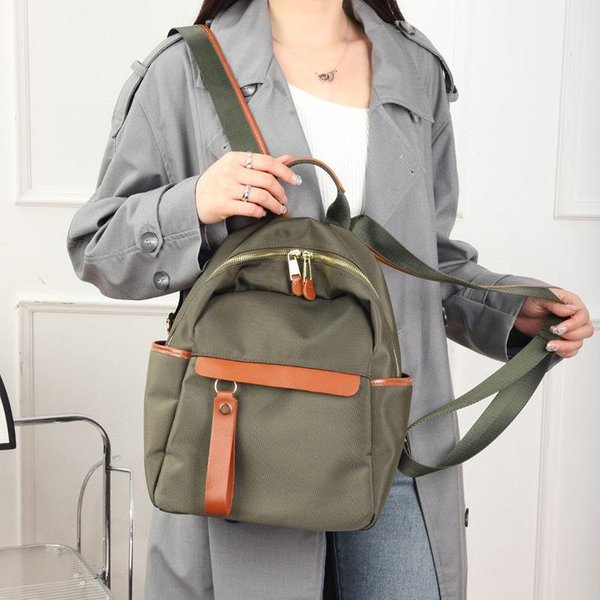 Mochila Mochila De Tela De Nylon Mochila Para Desplazamientos Bolsa Para Ordenador Viaje Mochila Escolar Mochila Prepucio De Mamá 34*26*15CM-image