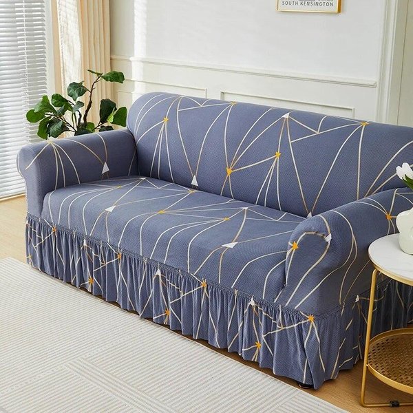 Funda De Sofá EláStica Para Sala De Estar, Funda De Sofá Estampada En Forma De L, Funda Protectora De Muebles Para Sofá, DecoracióN Del Hogar Para Dormitorio Xlarge(235-300Cm)1Pc-image