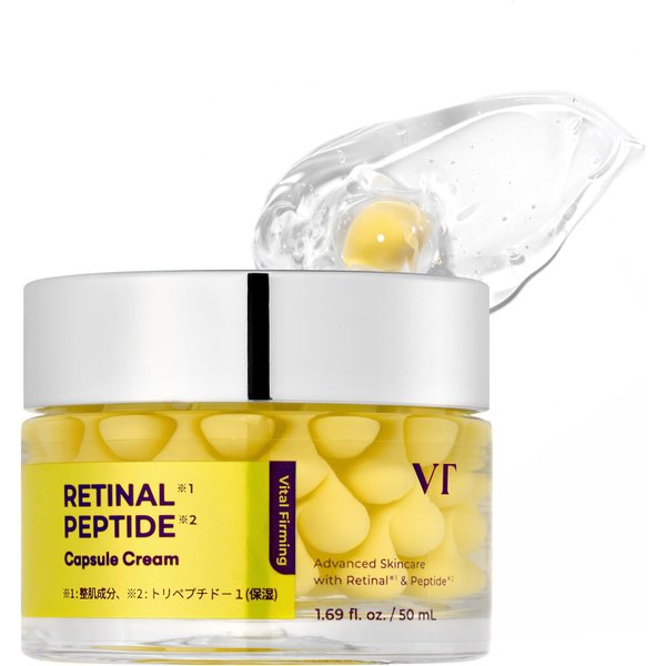 Vtcosmetics CáPsula De Retinal Y PéPtidos Crema Hidratante Para Elasticidad Intensiva Reduciendo Y Logrando Supple HidratacióN De La Crema, Reafirmante, Piel, HinchazóN,-image