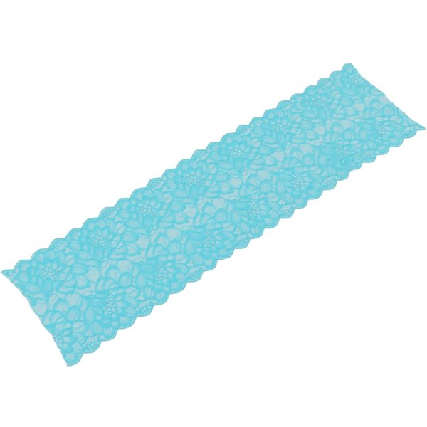 Tela De Encaje 10 Yardas 23Cm De Ancho Moda DIY Cortable Suave EláStica Malla Encaje De Nailon Cinta De Adorno-image