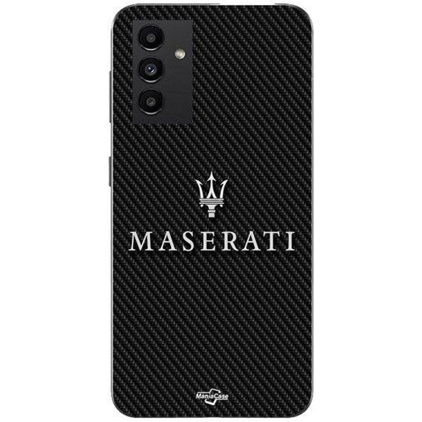 Funda Maniacase Para Samsung Galaxy A54 5G Maserati Blanco Fondo Carbono Negro-image