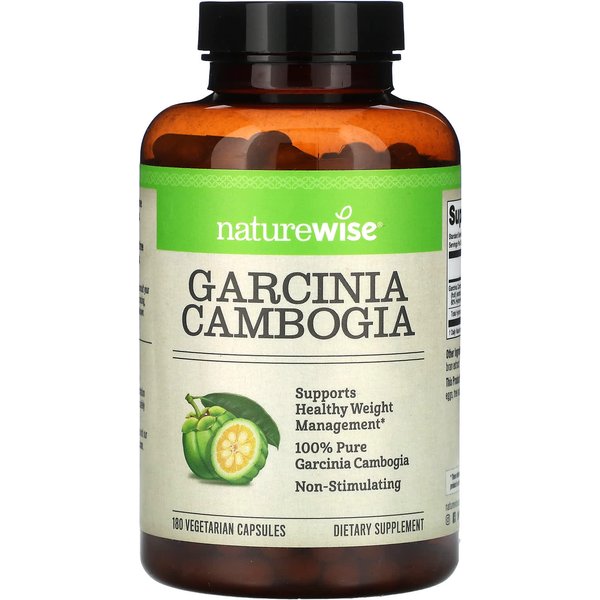 Naturewise, Garcinia Cambogia, 180 CáPsulas Vegetales-image