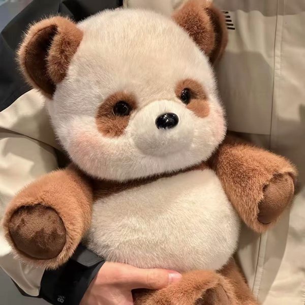 Urocza Szop Pracz Panda Pluszowa Poduszka Pluszowa Zabawka Pluszowy Puszysty BożE Narodzenie Prezent Dekoracja Lalki Prezent Dla DorosłYch 40Cm-image