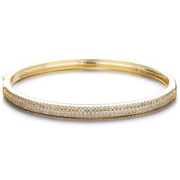 Pulsera RíGida De Plata De Ley 925 Con Circonitas Pavé Nudo Infinito Pulsera Para Mujer JoyeríA De Moda Statement Beige-image