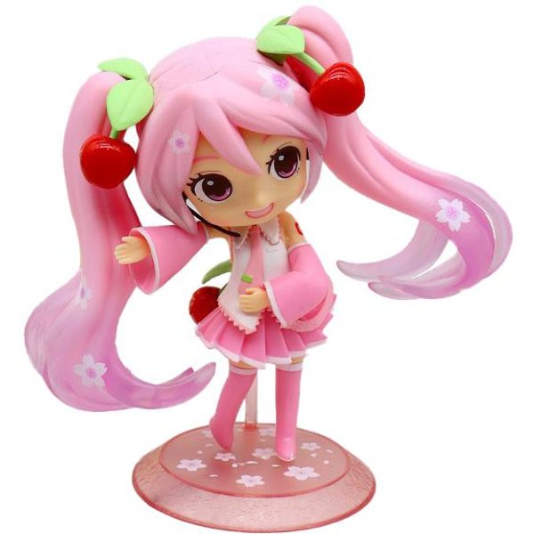 Anime Najnowsza Figurka Hatsune Miku Mini Postacie Ozdoby Kawaii RóżOwy Zielony Hatsune Dekoracja Domowego Biurka Zabawka Dla DorosłYch Dziecko Prezent Na Urodziny Pink-image