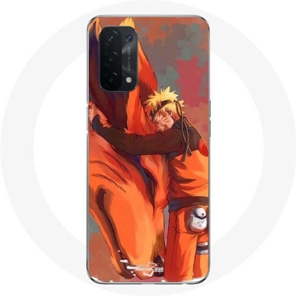 Funda - Maniacase - Oppo A74 5G - Kurama Naruto - Silicona - Flexible Negro-image