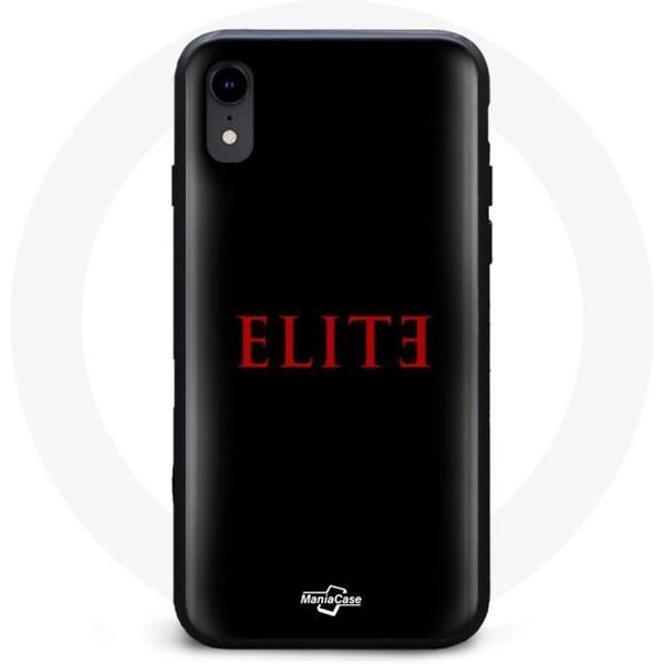 Funda Para Iphone X Elite Temporada 5 Logo Rojo Fondo Negro-image