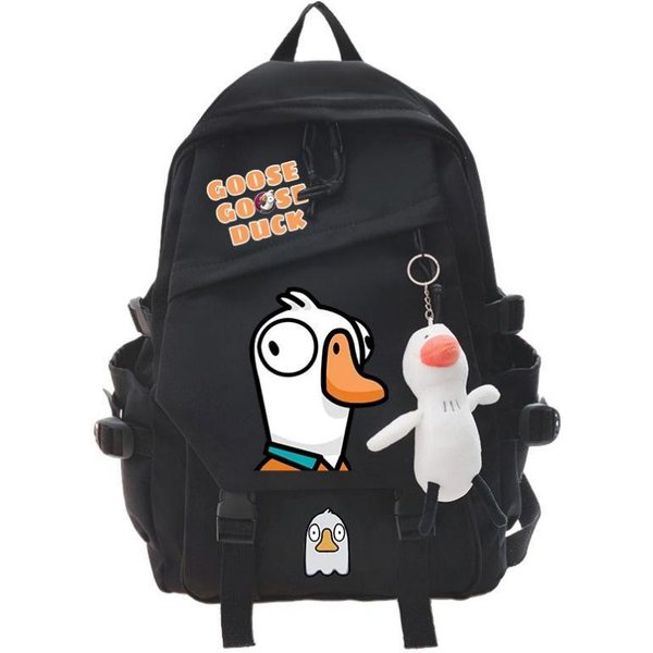 Goose Goose Duck Gra Cosplay Plecak Uczniowie Torba Szkolna KreskóWka Torba Na KsiążKi Laptop Plecak PodróżNy Outdoor ChłOpiec Dziewczynka Prezenty-image