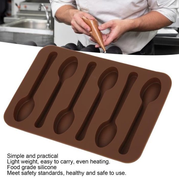 Moule A Gateau GâTeau Chocolate AntiadhéSif CuillèRe Forme Bricolage Moule De Cuisson-Spr-image