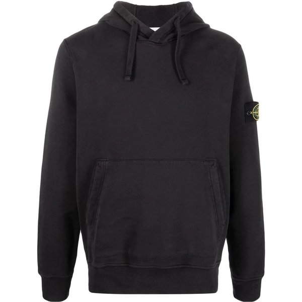 Bluza Stone Island Z Kapturem Czarna MęSkie Bluzy 771564120-V0029 L-image