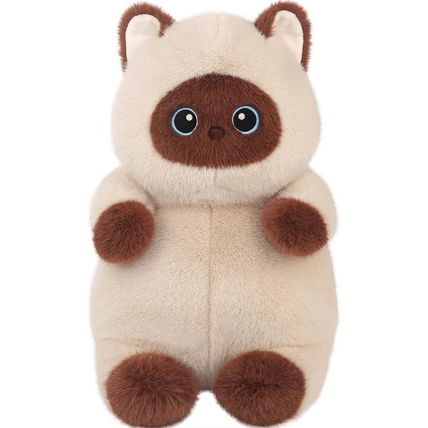 40 Cm Urocza Pluszowa Zabawka Kot Zwierzę Domowe Kot Kaliko Kot Syjamski Kociak Czarny Kot Maskotka Pluszowa Lalka Towarzysz Kawaii Prezent Urodzinowy 40Cm-image