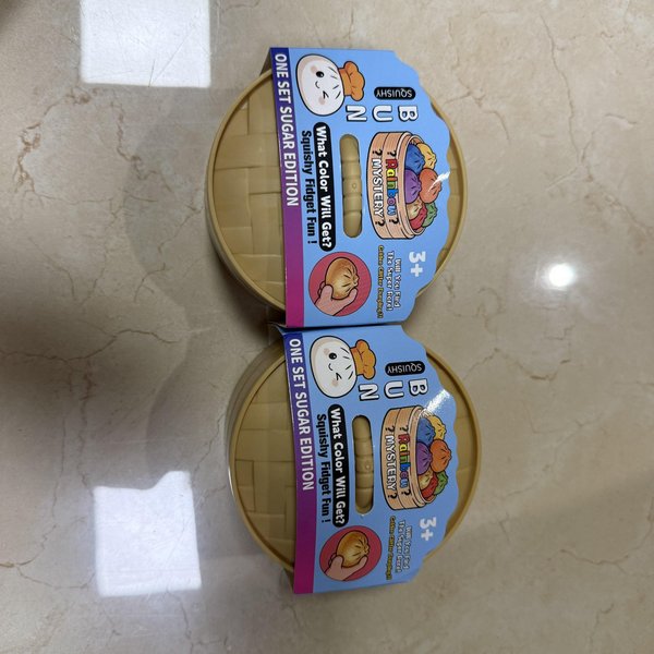 Nowe 8,5 Cm Brokatowe PierożKi Brokatowe PierożKi Squishy Z PudełKiem PierożKi Sensoryczna Zabawka Do ŚCiskania Dla Odstresowania S-image