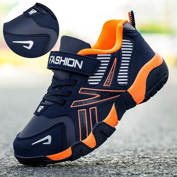 DziecięCe ChłOpięCe Buty Szkolne Sportowe Moda Sztuczna SkóRa Dla Dzieci Tenisowe Casualowe Trampki DziecięCe ChłOpięCe Buty Do Biegania 32 Orange-image