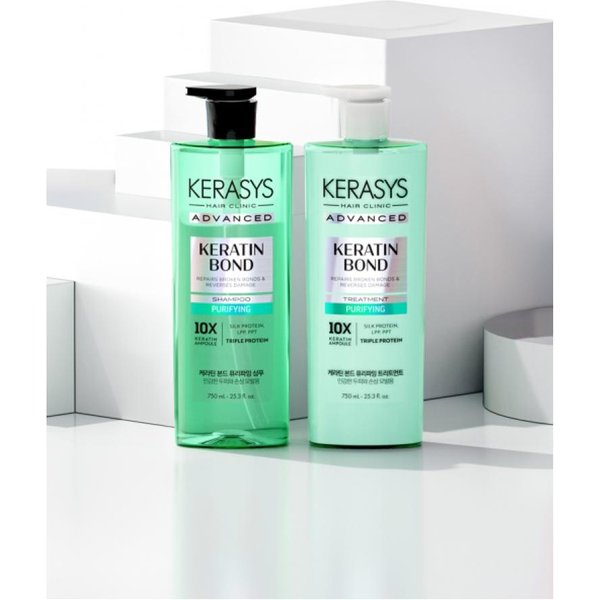Kerasys Szampon OdżYwka Keratin Bond Purifying 750Ml 2 2 Purifying Shampoos White-image
