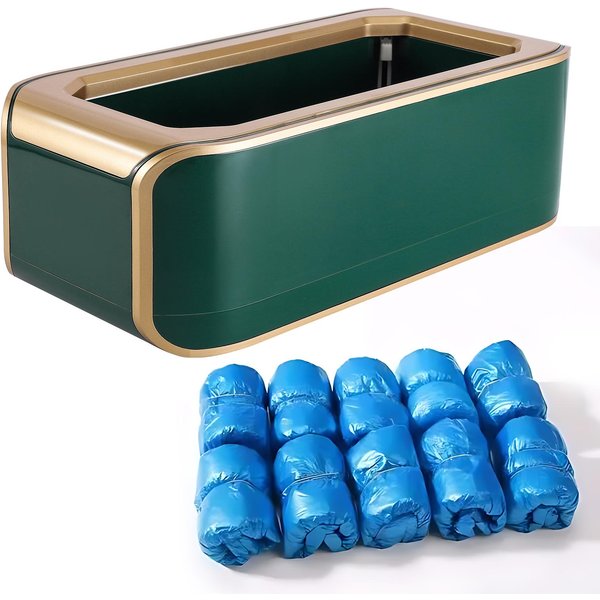 Dispensador AutomáTico De Cubrezapatos - MáQuina Cubrezapatos Con 200 Unidades De Cubrezapatos Desechables Antideslizantes 200Pcs Verde-image
