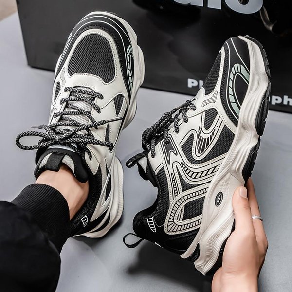 Codzienne MęSkie Buty Sportowe, Lekkie Buty Do Biegania, Nowe Letnie Buty Sportowe Z MięKką Podeszwą, Wygodne, AntypośLizgowe Buty Sportowe 41-image