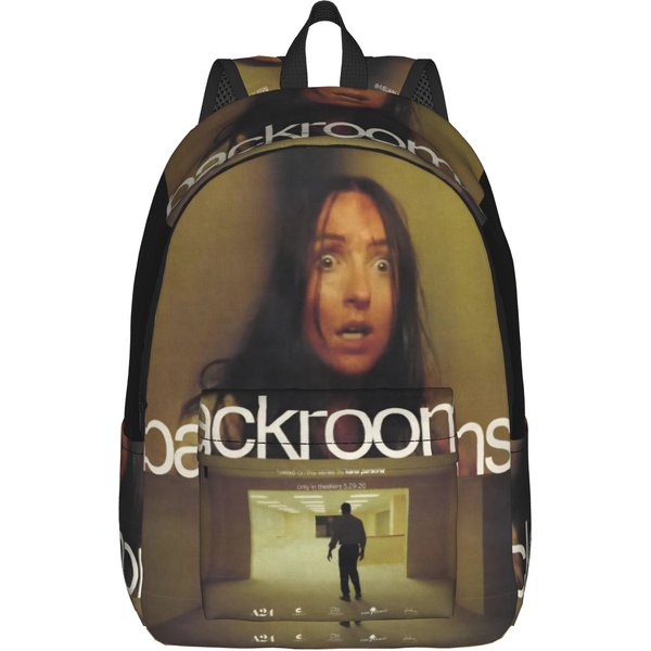Backrooms PelíCula De Terror 2026 Mochila Para Hombres Mujeres Casual Escuela Secundaria Negocios Mochila Diaria Bolsas De Lona Para Ordenador PortáTil Exterior 14 Inches-image
