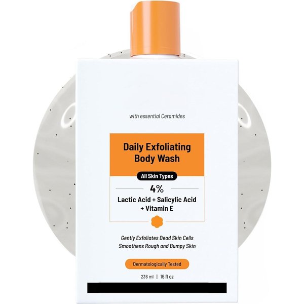 Gel De Ducha Exfoliante: Exfoliante Limpiador E Hidratante De Larga DuracióN—Hidratante Y Nutritivo-image