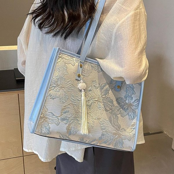 Bolso De Hombro De Gran Capacidad Para Mujer Bolso Cruzado Nuevo Bolso Tote Casual VersáTil Para Estudiantes Bolso Para Ir A Clase W4016WW--image