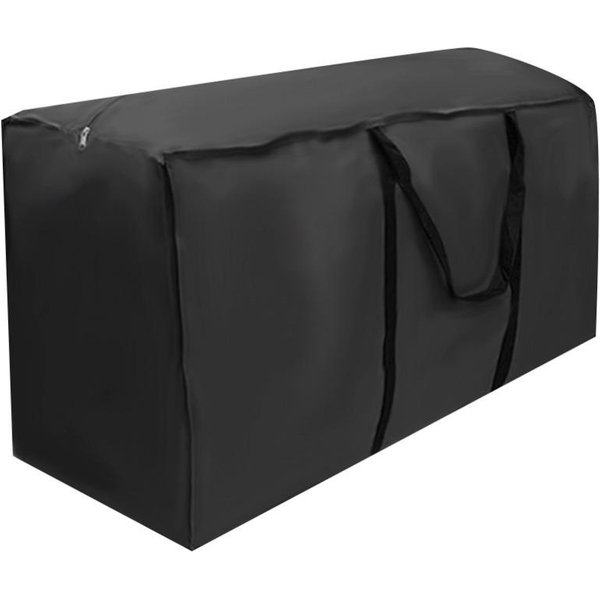 Wodoodporny Pokrowiec Na Meble Ogrodowe WytrzymałY Pokrowiec Na Poduszki Ogrodowe Ochrona Mebli Ogrodowych 173×76×51Cm Black-image