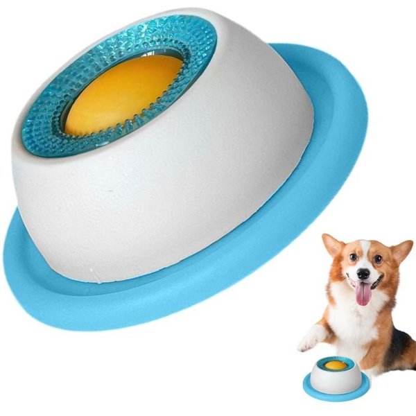 Alfombrilla Para Lamer Para Mascotas Plato Para Lamer Yogur Comedero Lento Para Perros Y Gatos - Cuenco Interactivo Para Snacks, Promueve La Salud Dental, Alfombrilla Para Lamer Para Mascotas Gray-image