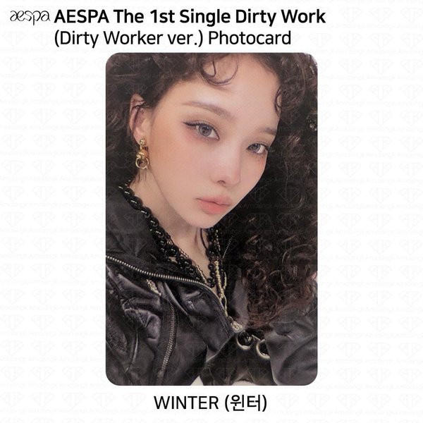 aespa 1Er ÁLbum Sencillo Dirty Work Dirty Worker / VersióN Code / VersióN Case. Tarjeta FotográFica Oficial Winter - Dirty Case Ver-image