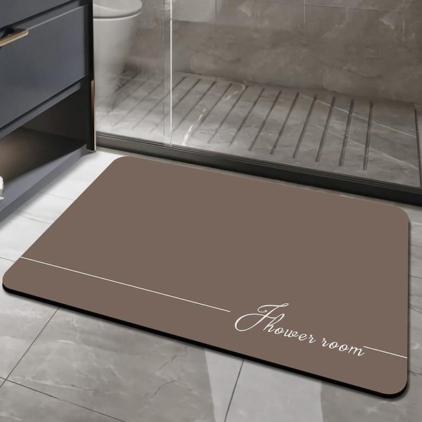 Alfombrilla De HabitacióN Absorbente De Barro Diatomeas Wabi-Sabi Resistente A La Suciedad Resistente Al Desgaste Alfombrilla Para Pies Toalla Sanitaria Secado RáPido Alfombrilla Antideslizante W941Ww-40*60Cm-image