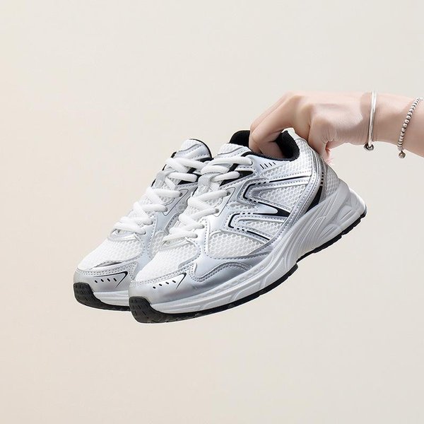 Zapatillas Estilo Dad Para Mujer OtoñO Nuevo Transpirables Zapatilla De Estudiante Femenina Zapatos Casuales Con Plataforma Femeninos 38 Gray-image