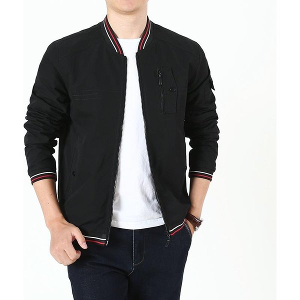 Chaqueta Nueva De Hombre Para Primavera Y OtoñO Casual Deportes Al Aire Libre Talla Grande Chaqueta De Doble Cara 5XL Black-image