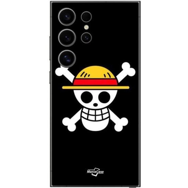 Funda - Maniacase - Samsung Galaxy S25 Ultra - Bandera One Piece - Flexible - Negra-image