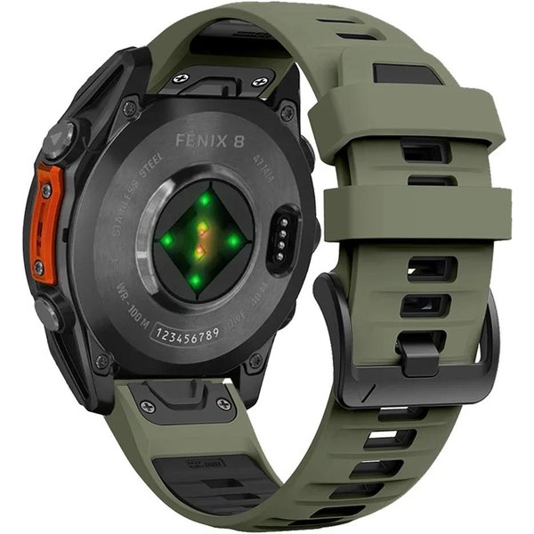 Dla Fenix8 Pasek Do Zegarka Dla Garmin Fenix 8 47Mm 51Mm E 7 7X 6 6X 5 5X/Epix Pro/Enduro 3 Quickfit 22Mm 26Mm Silikonowy Pasek Bransoleta Quickfit 20Mm-image