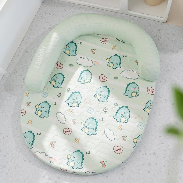 Primavera Y Verano Perro Dibujos Animados Almohada En Forma De U CojíN De LáTex Caseta Para Perro Gato Nido Fresco Sofá Nido Nido Para Gato CojíN Para Mascota S-image