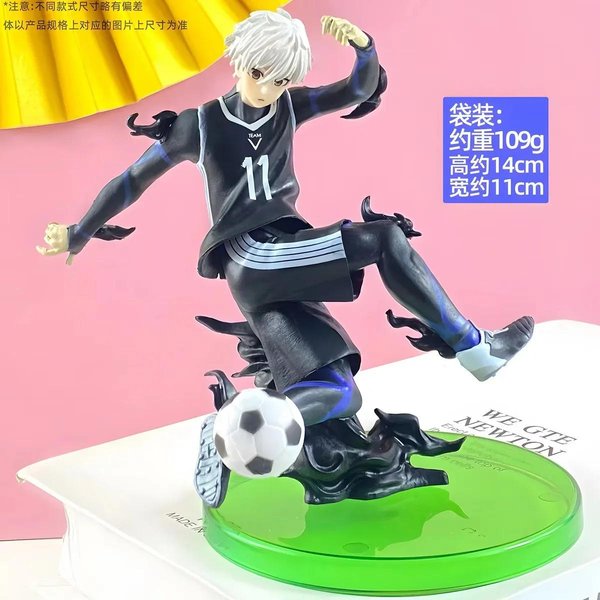 Lalka Postaci Z Anime Blue Lock Isagi Yoichi Nagi Seishiro Bachira Megauru Mikage Reo Prezent Dla Dzieci Model Zabawka Postać Akcji Black-image