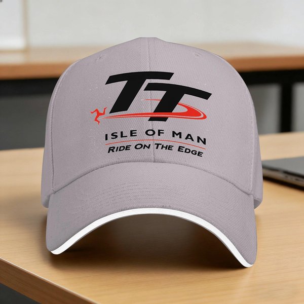 Gorra De BéIsbol Isle Of Man TT Sol Gorra Trucker CláSica De Verano Para Hombres Adultos Kpop Rock Gorras De BéIsbol One Size Gray-image