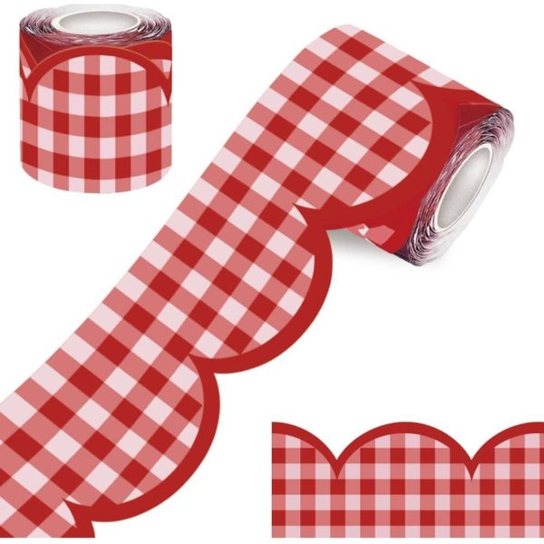 Borde Ondulado TablóN De Anuncios Borde DecoracióN Vuelta A Clases Autoadhesivo Pizarra Pegatinas Decorativas DIY Rollo De 10M-image