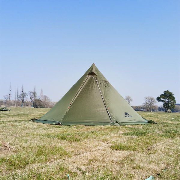 Tienda Tipi Hot Para 4-6 Personas Con Estufa Jack, Tienda Tipi Piramidal Para Acampar, Mochilero, Senderismo-image